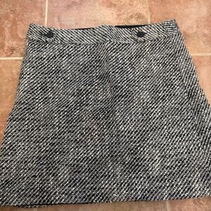 Loft Black and White Skirt